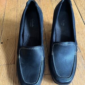Clarks, Women Bendable Loafer, 7.5 M, Black